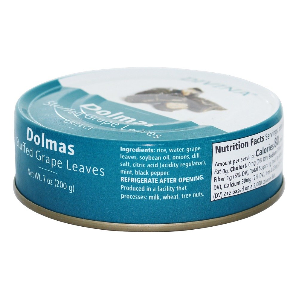 Divina Dolmas Stuffed Grape Leaves, 7 oz. (Pack of 12)