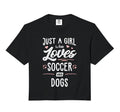 Just Who Loves Soccer And Dogs Gift Comfort Hoodie - Trendy Graphic Unisex