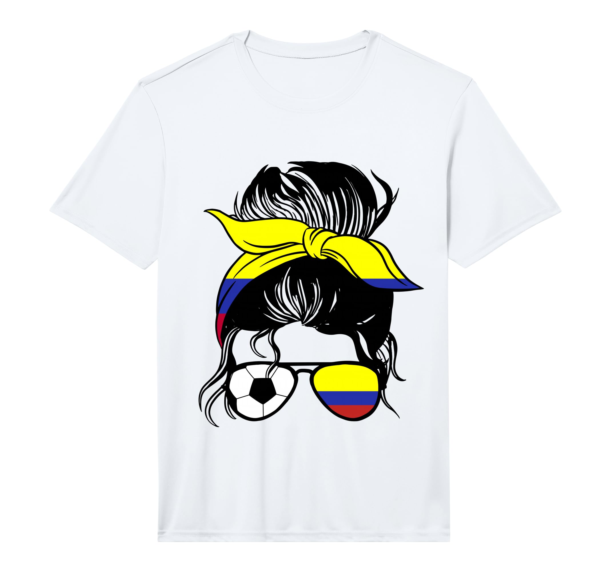 Colombian Soccer Mom Mothers Day T-Shirt - Graphic Print Men Women