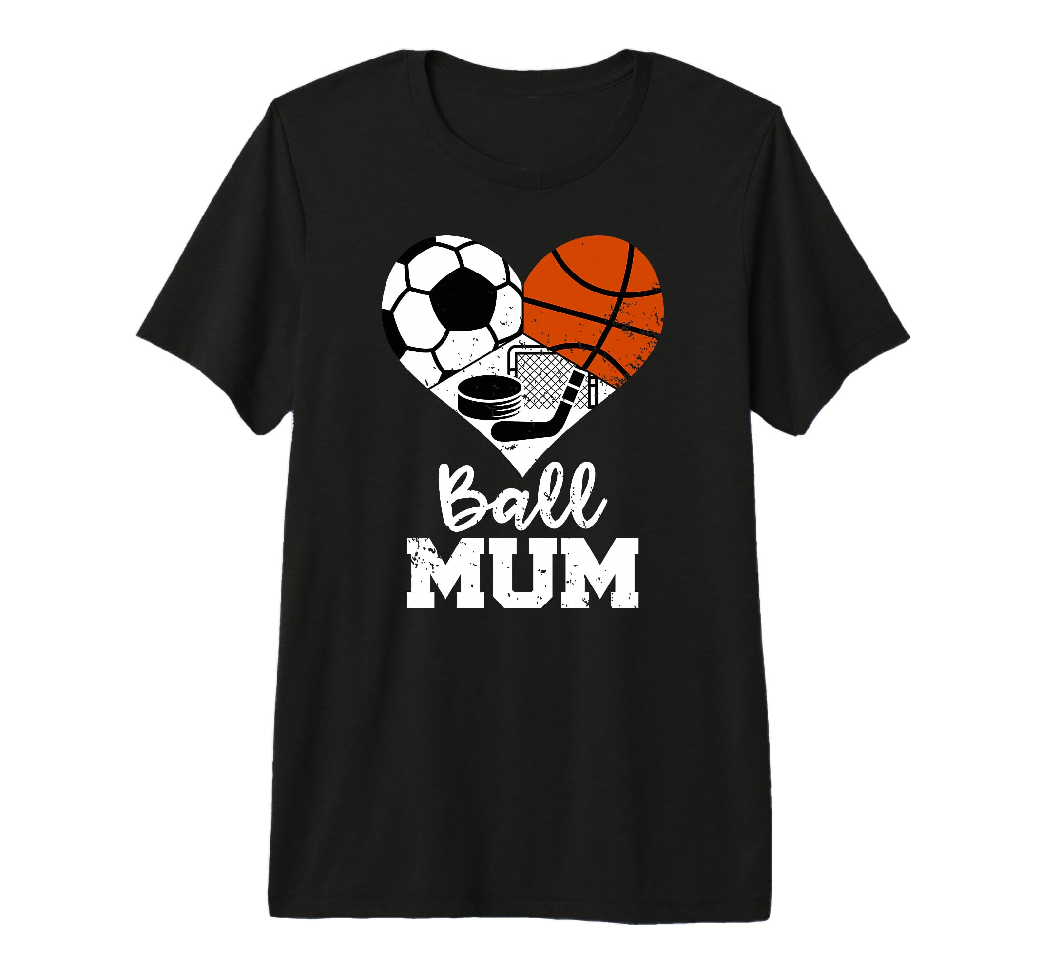 Ball Mum Funny Soccer Basketball Hockey T-Shirt - Unique Graphic Unisex