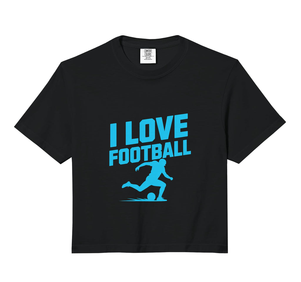 I Love Football Soccer Player Passion Hoodie - Trendy Graphic for Adults