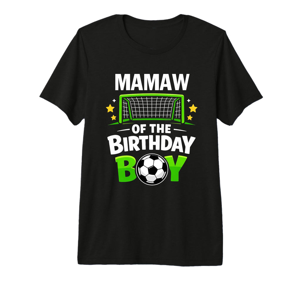 Mamaw Birthday Soccer Ball Family T-Shirt - Streetwear Style Unisex