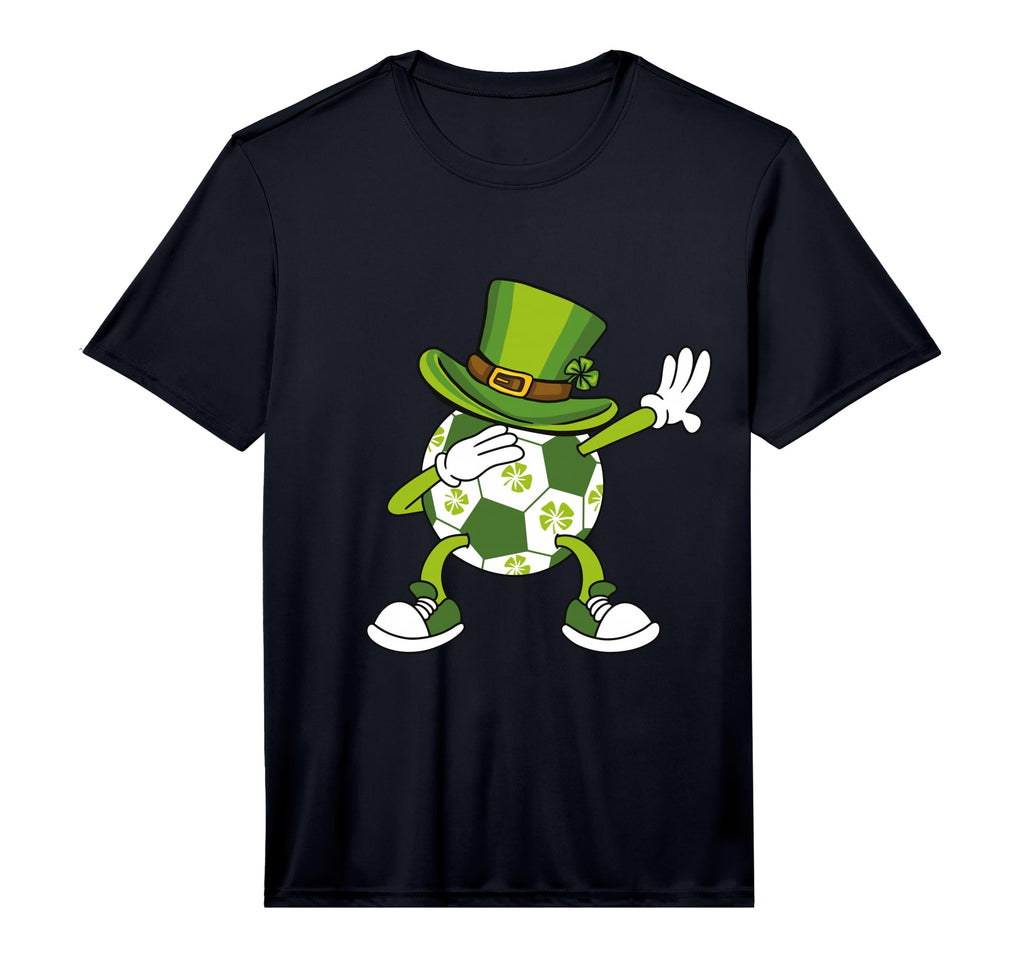 Soccer St Patricks Day Soccer Dabbing T-Shirt - Fun Novelty Design Unisex