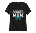 Soccer Mom Coquette Bow Mothers T-Shirt - Fun Novelty Design for Adults