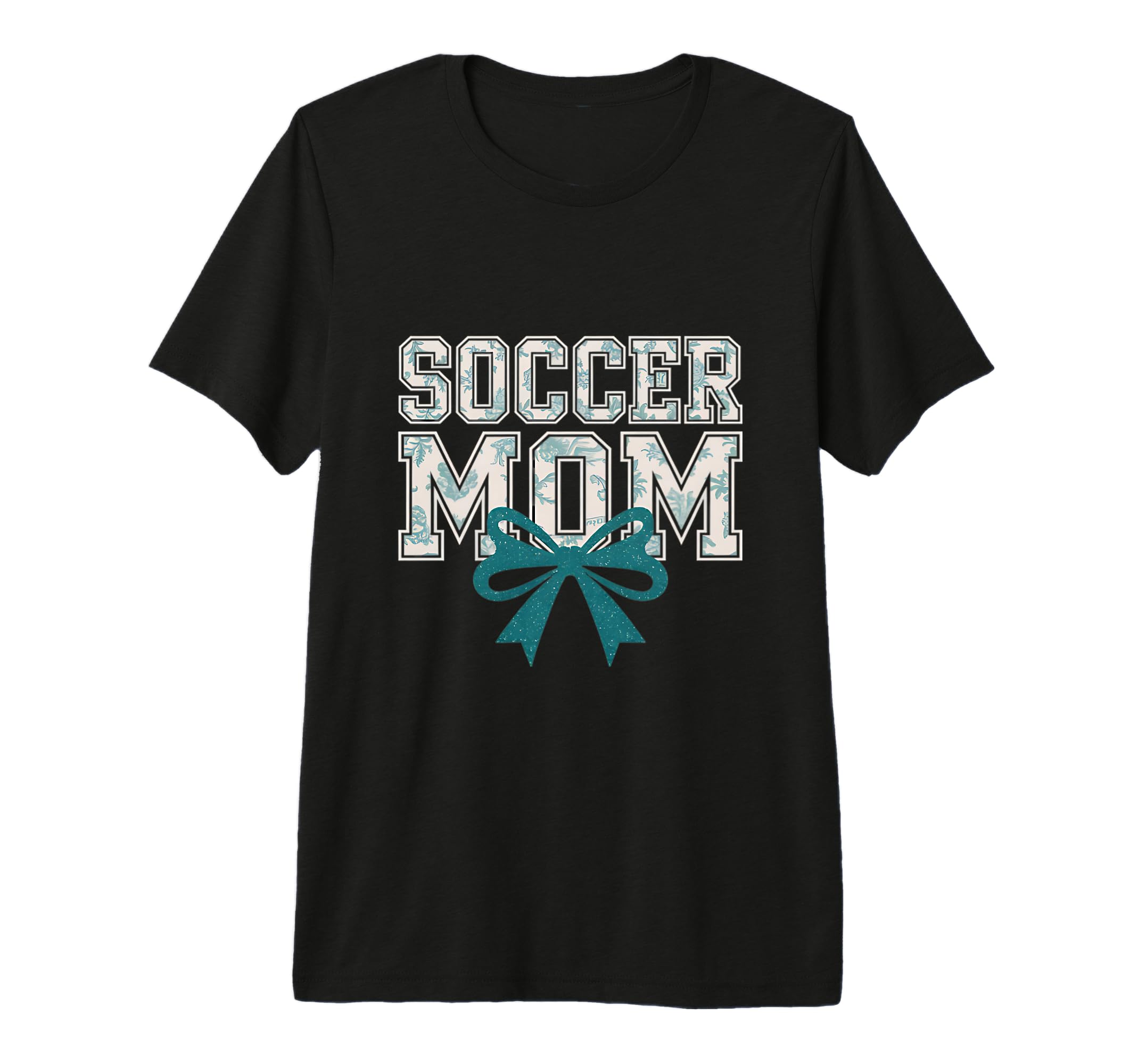 Soccer Mom Coquette Bow Mothers T-Shirt - Fun Novelty Design for Adults