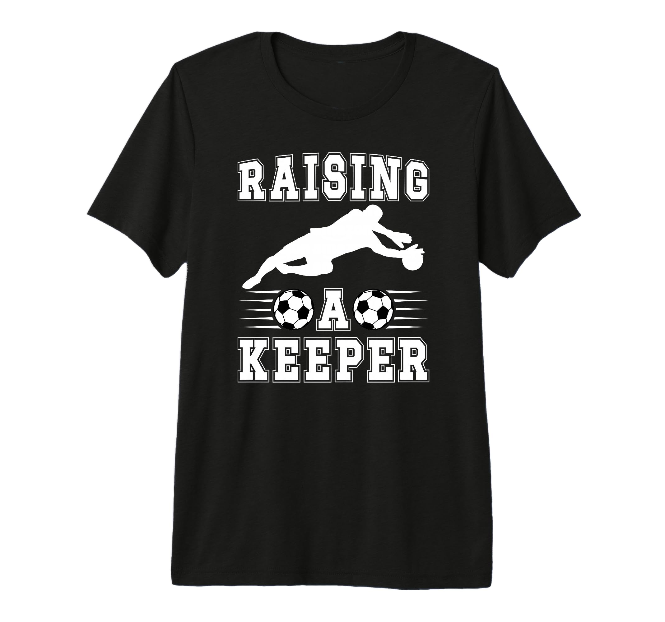 Raising Soccer Keeper Mom Soccer T-Shirt - Novelty Apparel for Adults