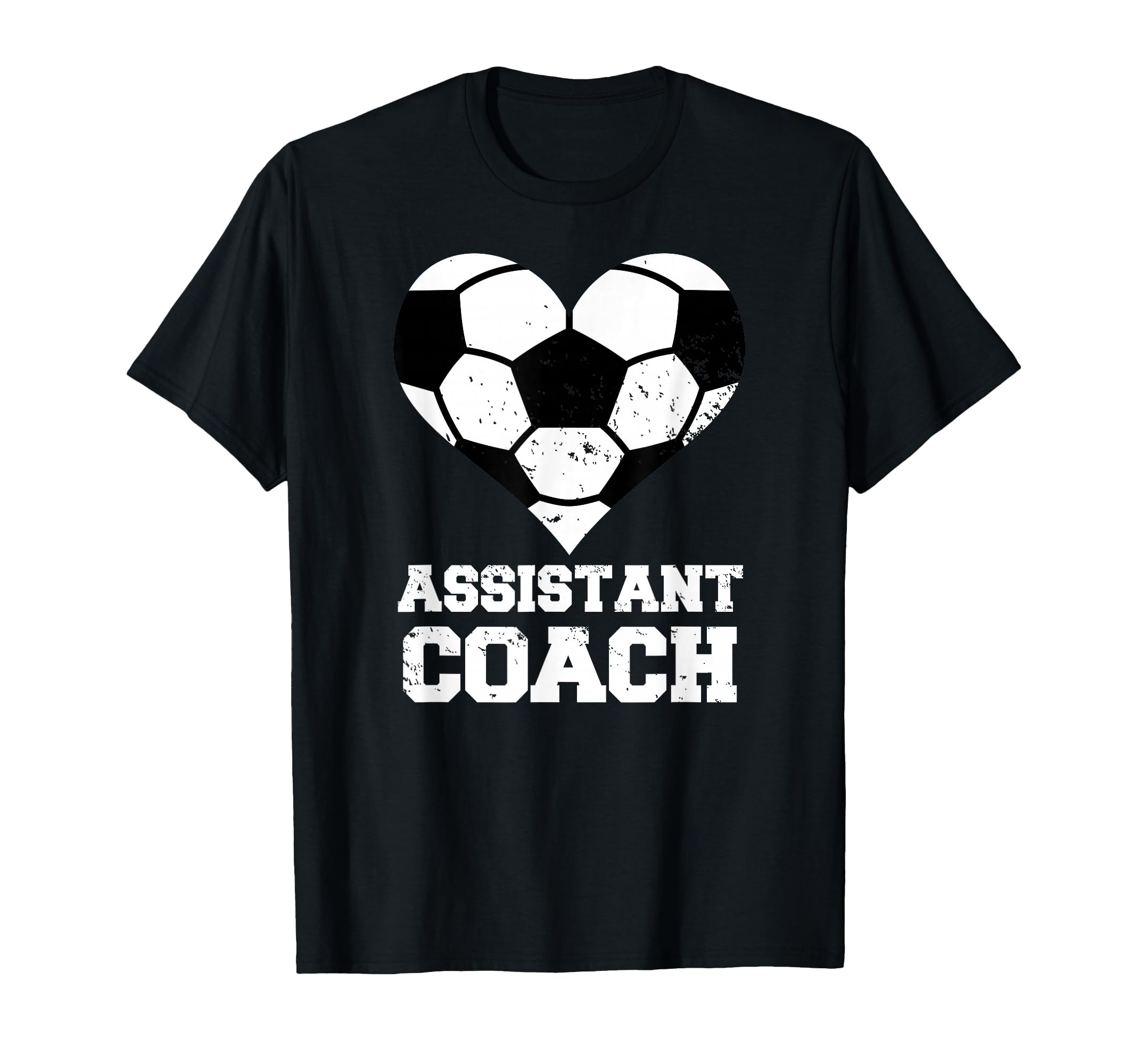 Assistant Soccer Coach Heart Funny T-Shirt - Streetwear Style Unisex
