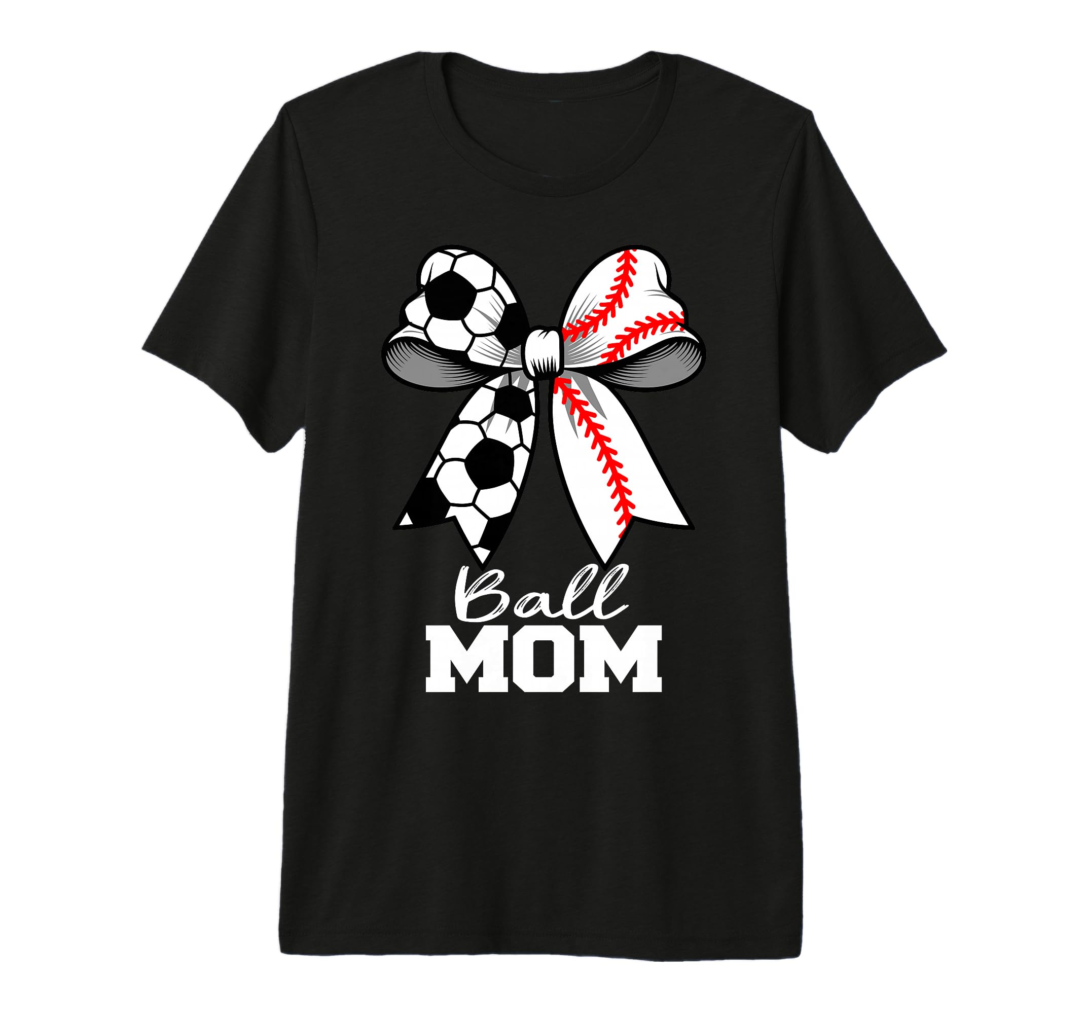 Ball Mom Soccer Baseball Mom T-Shirt - Streetwear Style for Adults