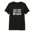 Just Who Loves Balls Soccer Player Family T-Shirt - Trendy Graphic Unisex