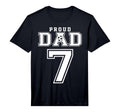 Number 7 Custom Proud Soccer Futbol T-Shirt - Custom Art Print Men Women