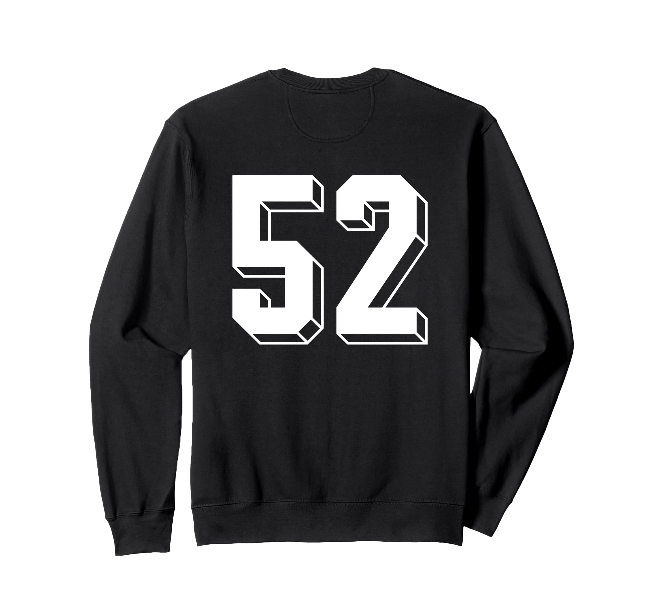 Number 52 Backside 80S 90S Team Sweatshirt - Unique Graphic Men Women
