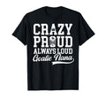 Crazy Proud Hockey Goalie Nana Hockey T-Shirt - Trendy Graphic Men Women