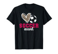 Soccer Aunt Heart Aunt Soccer Player T-Shirt - Streetwear Style Men Women