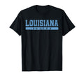 Louisiana Soccer Sky Blue Text T-Shirt - Graphic Print Unisex