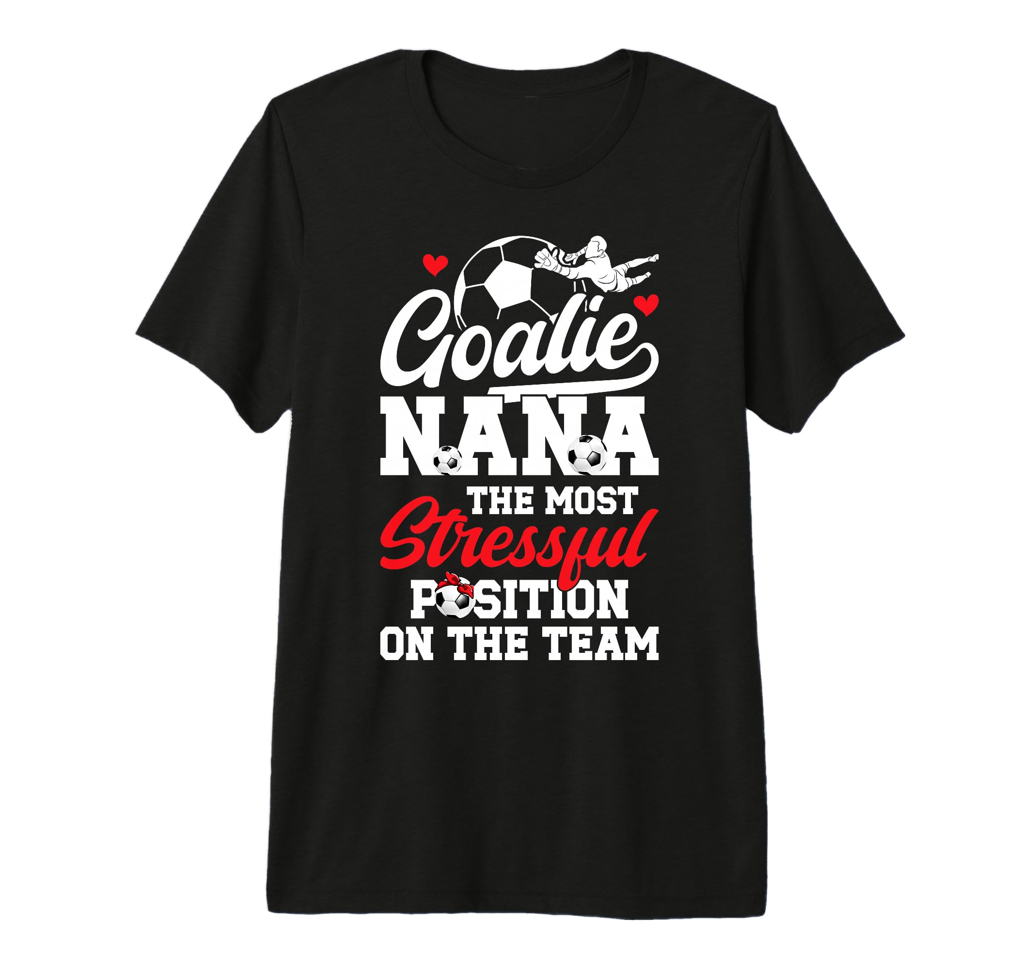Soccer Goalie Nana Funny Nana Soccer T-Shirt - Graphic Print Unisex