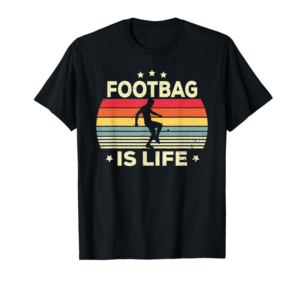 Footbag Is Life Player Coach Hacky Sack T-Shirt - Trendy Graphic Unisex