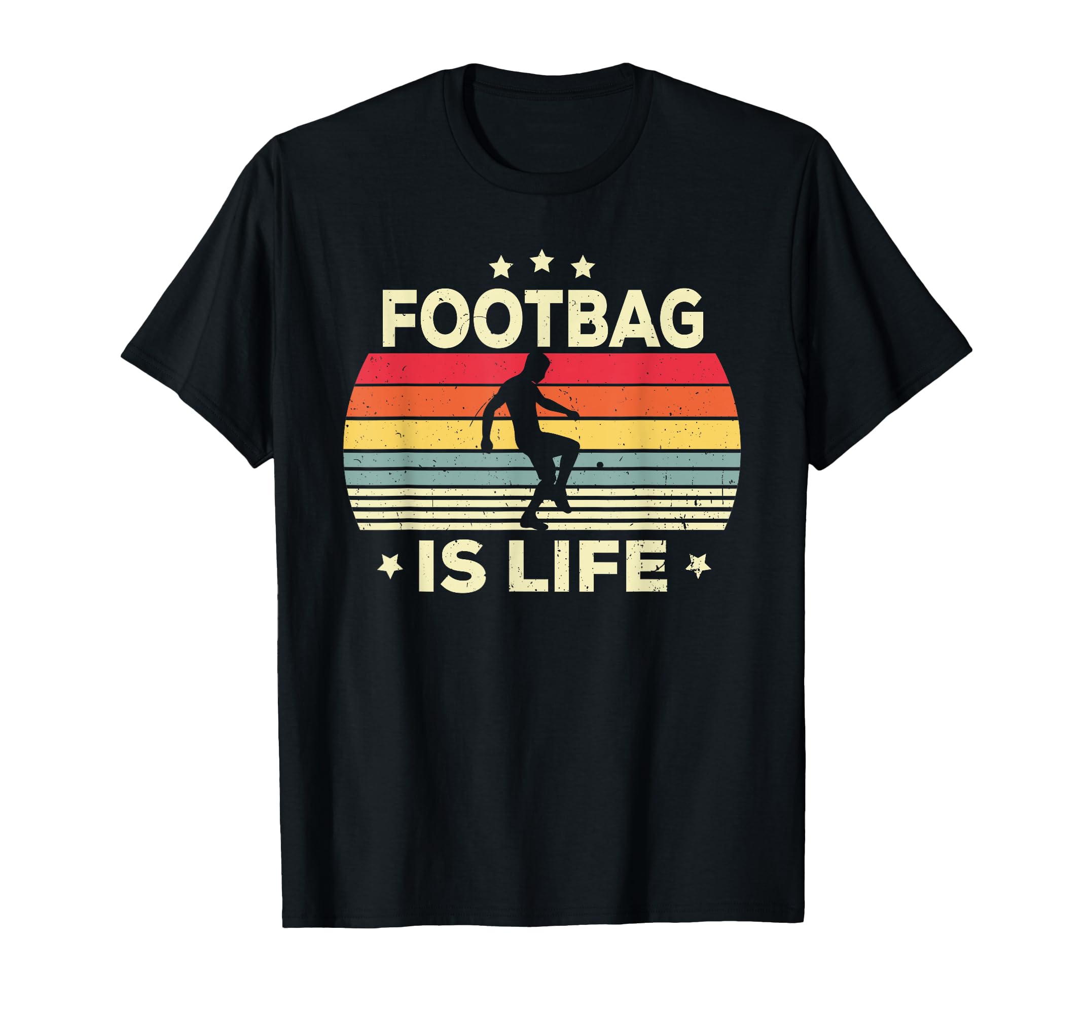 Footbag Is Life Player Coach Hacky Sack T-Shirt - Trendy Graphic Unisex