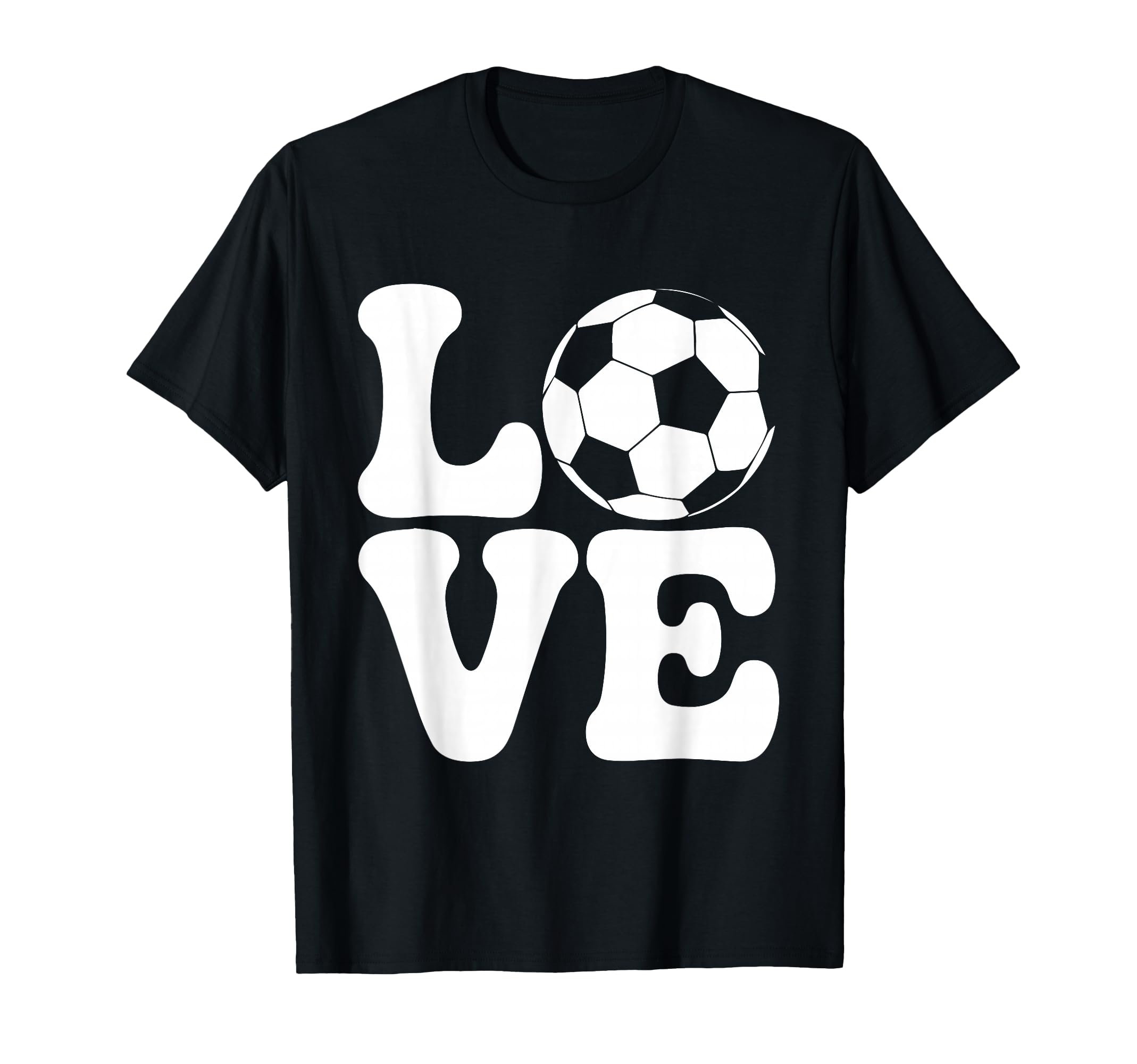 Love Soccer Ball Funny Football Fan Sport T-Shirt - Novelty Apparel Unisex