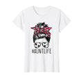 Aunt Life Soccer Auntie Mothers Day T-Shirt - Custom Art Print for Adults