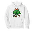 Soccer St Patricks Day Coquette Bow Shamrock Hoodie - Graphic Print Unisex
