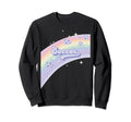 I Love Soccer Pastel Rainbow Sweatshirt - Custom Art Print for Adults