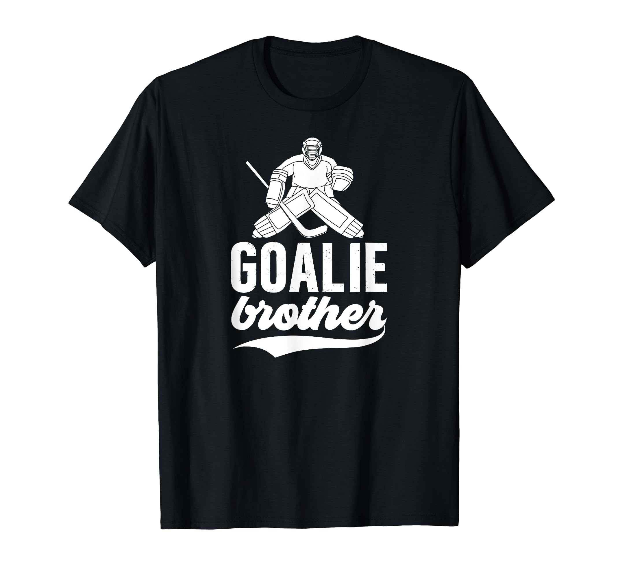 Ice Hockey Goalie Brother Hockey Goalkeeper T-Shirt - Graphic Print Unisex