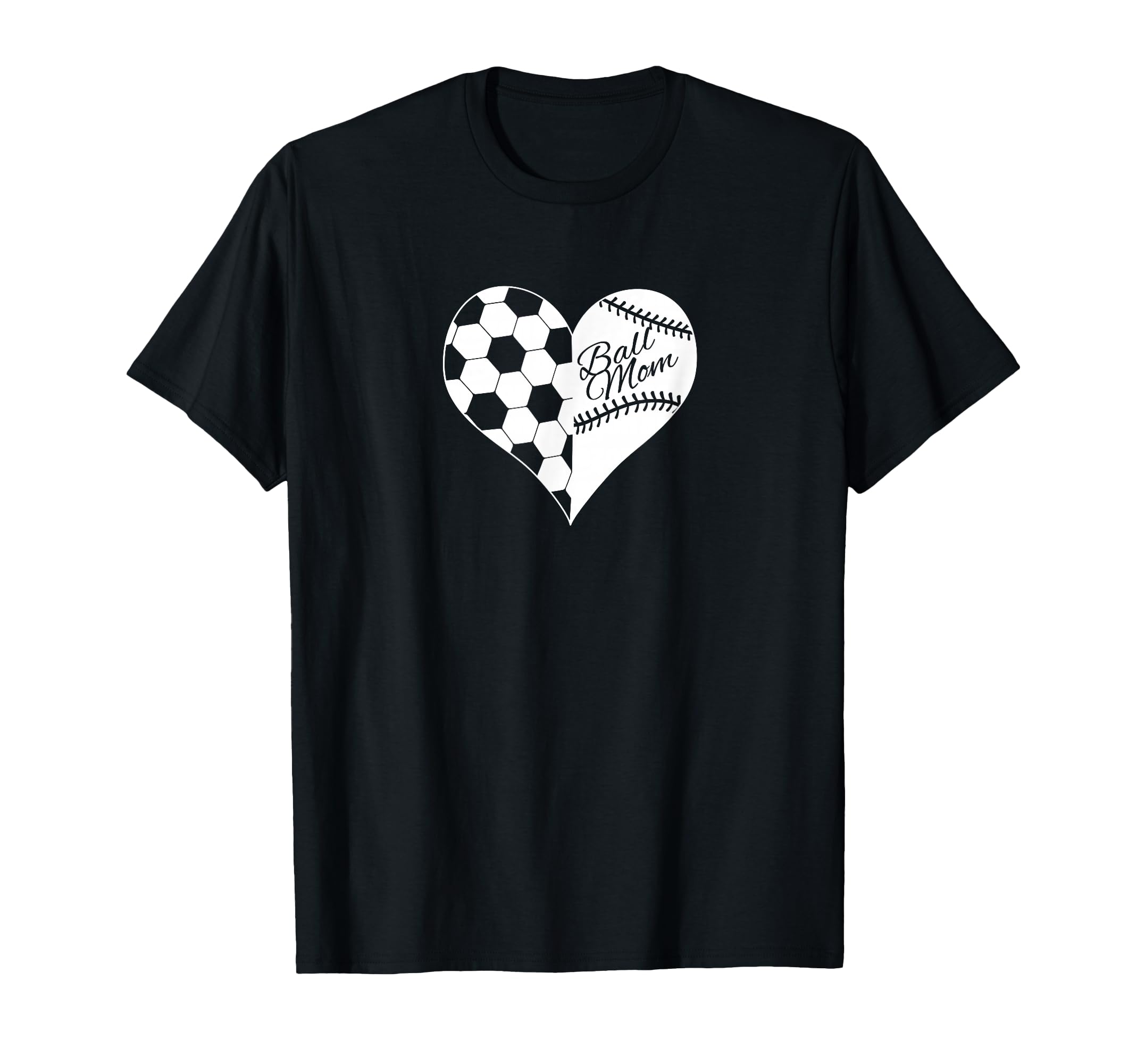 Baseball Laces Soccer Ball Pattern T-Shirt - Minimalist Print for Adults