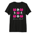 Soccer Aunt Soccer Player Auntie Coquette T-Shirt - Graphic Print Unisex