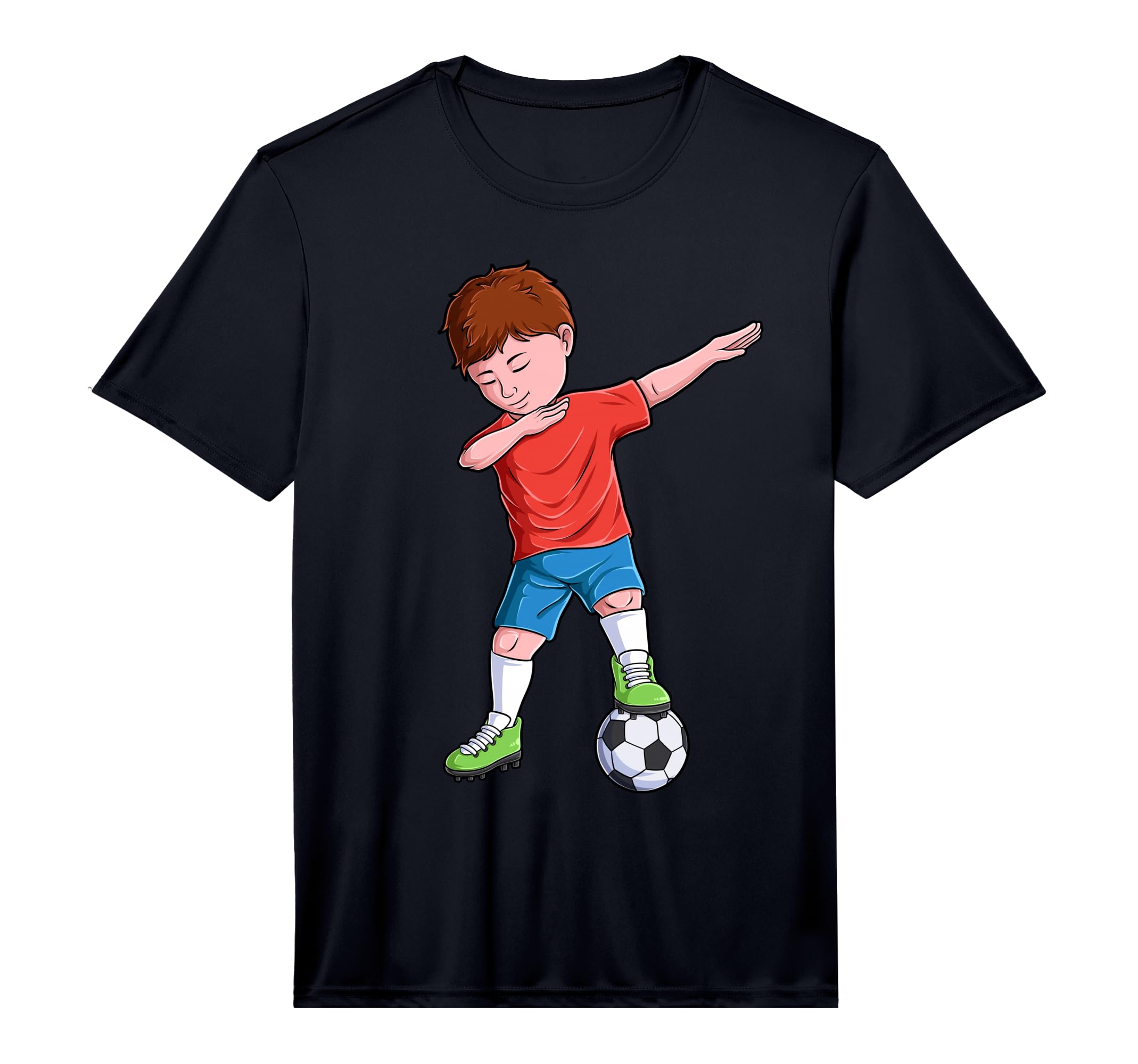 Dabbing Soccer Football Player Footballer T-Shirt - Novelty Apparel Unisex