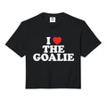 I Love Goalie Heart Soccer Hockey Hoodie - Fun Novelty Design for Adults