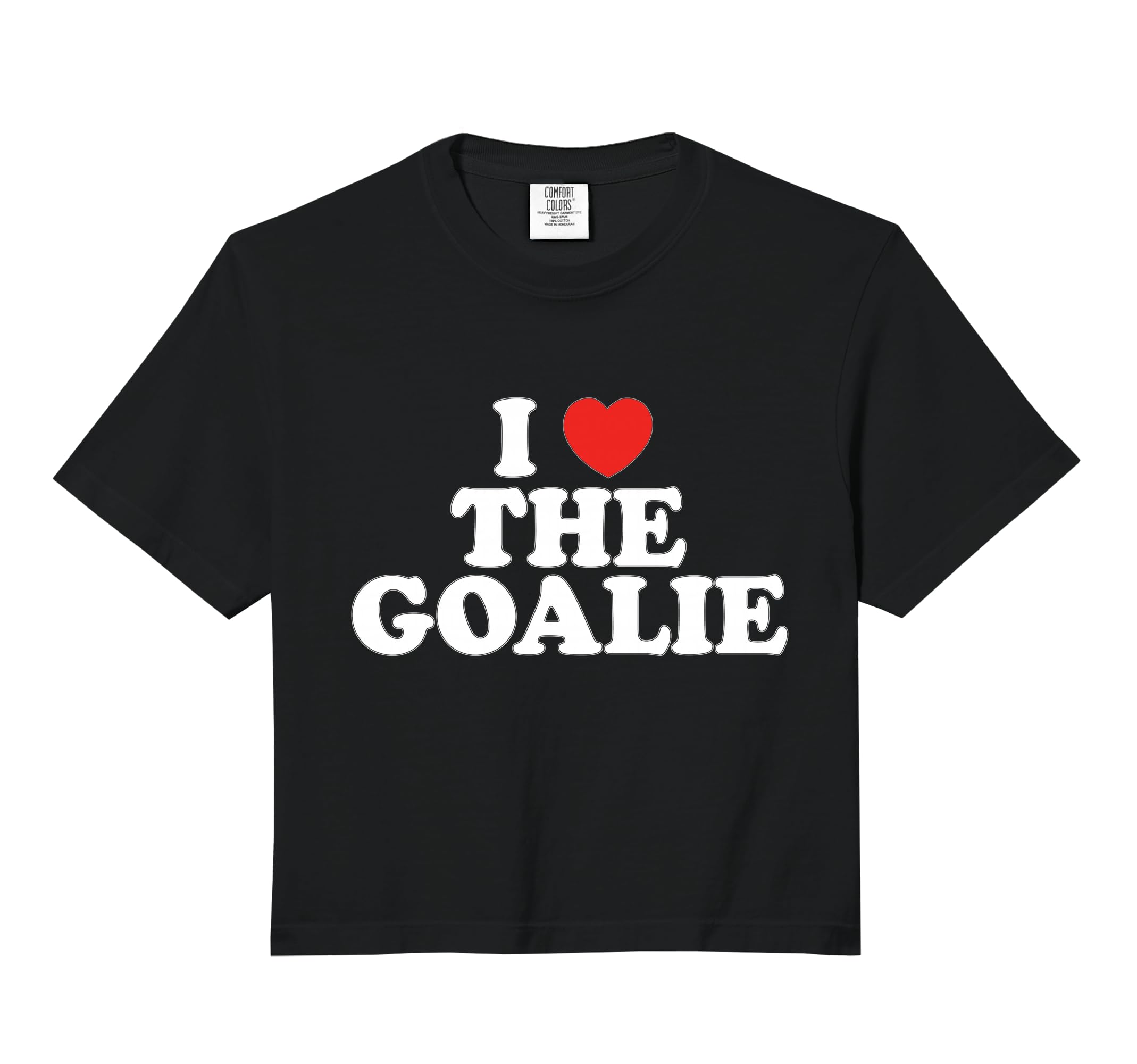 I Love Goalie Heart Soccer Hockey Hoodie - Fun Novelty Design for Adults