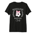 Sideline Social Club Coquette Soccer T-Shirt - Trendy Graphic for Adults