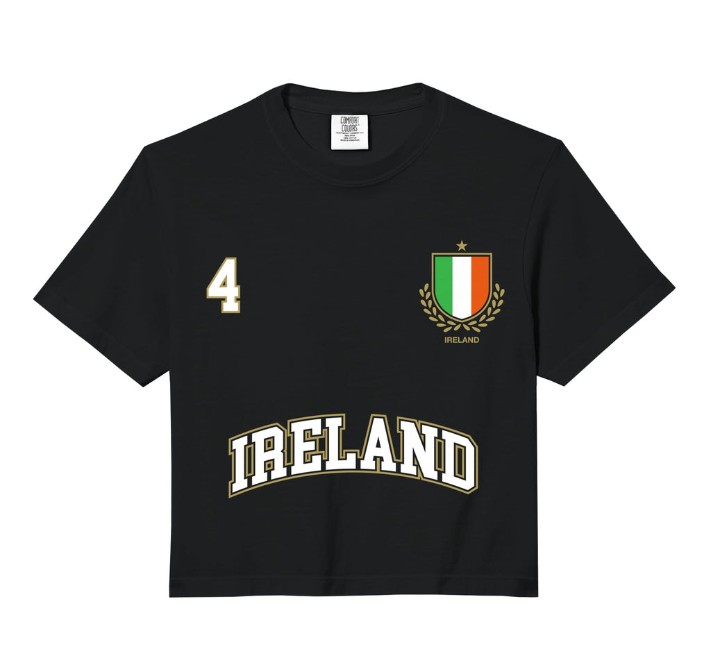 Ireland Number 4 Soccer Team Sports Hoodie - Streetwear Style for Adults