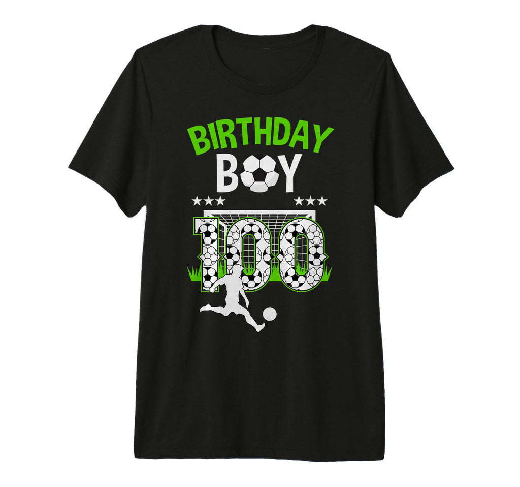 Birthday Soccer 100 Year Old Who Loves T-Shirt - Unique Graphic Men Women