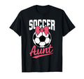 Soccer Aunt Heart Sport Lover Auntie T-Shirt - Custom Art Print Unisex