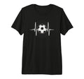 Heartbeat Soccer Player Ball Soccer T-Shirt - Trendy Graphic Unisex