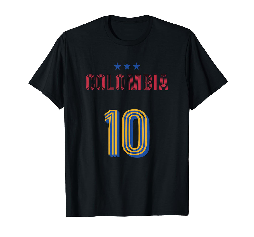 Colombia Soccer 10 Football Game Fan T-Shirt - Aesthetic Graphic Men Women