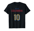 Colombia Soccer 10 Football Game Fan T-Shirt - Custom Art Print Unisex