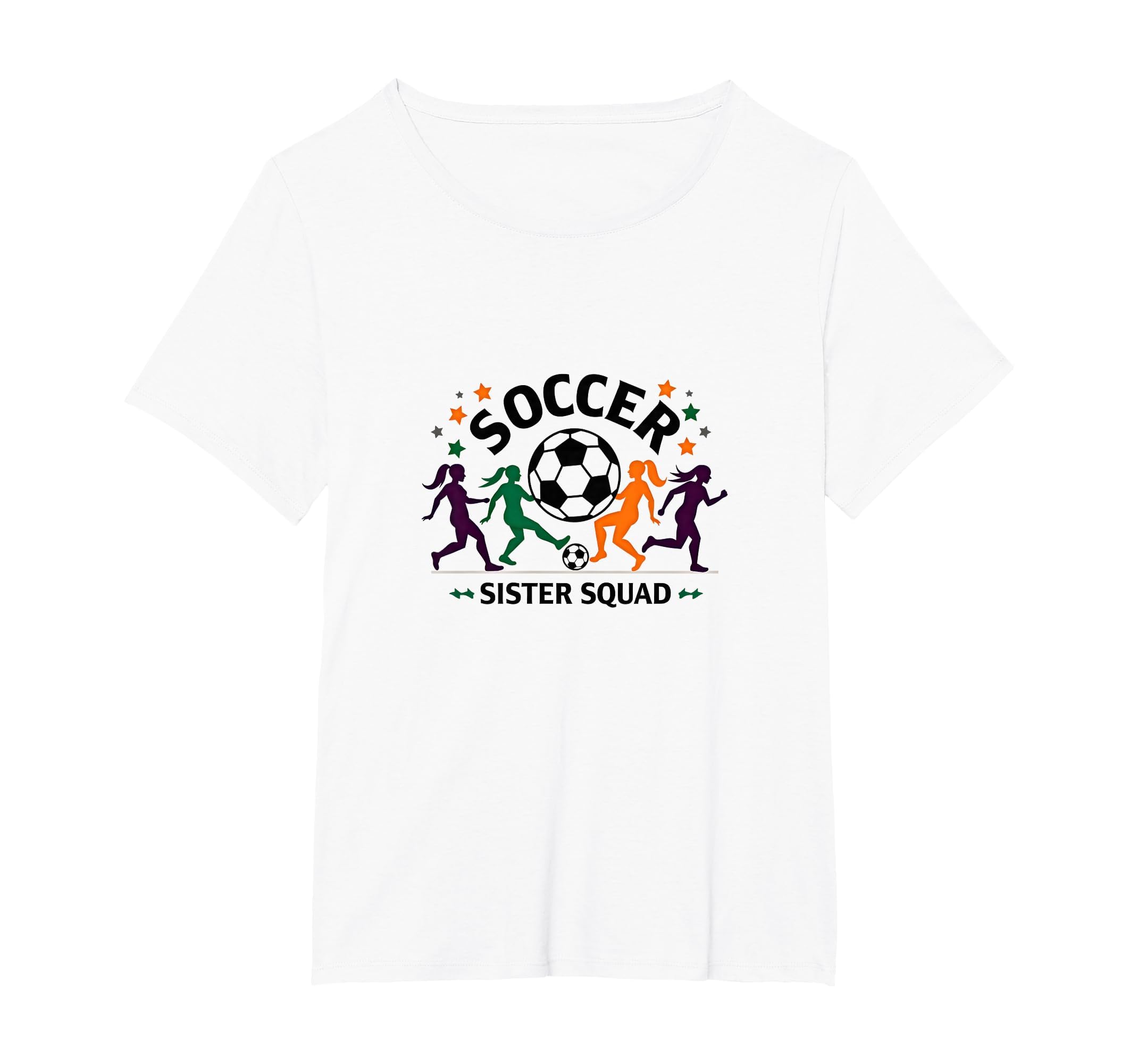 Soccer Sister Squad Team Spirit T-Shirt - Fun Novelty Design for Adults