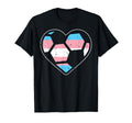 Soccer Heart Transgender Transsexual T-Shirt - Streetwear Style Unisex