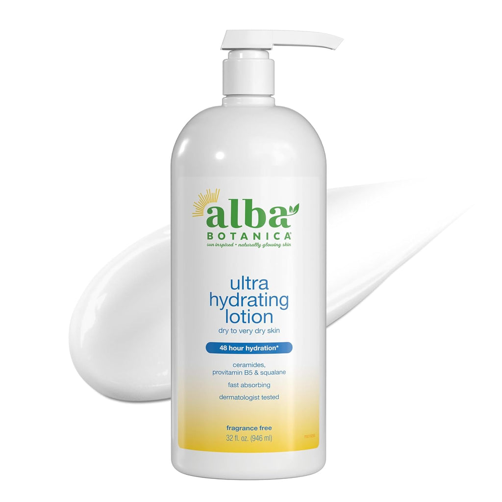 Alba Botanica Daily Moisturizing Body Lotion, Normal to Dry Skin - 32 Fl Oz