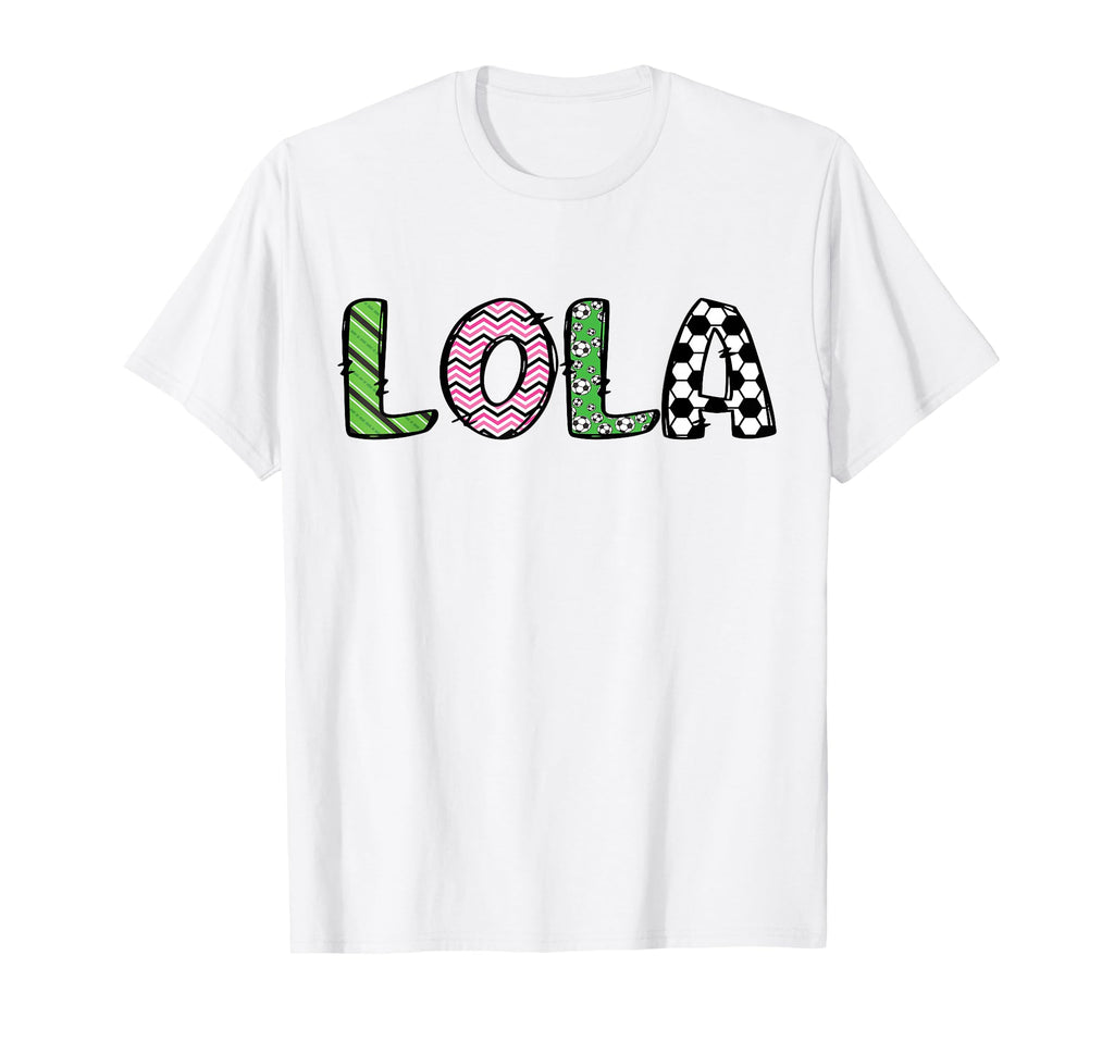 Soccer Lola Funny Soccer Birthday T-Shirt - Minimalist Print Men Women