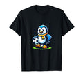 Funny Penguin Soccer Champion Ball Fan T-Shirt - Fun Novelty Design Unisex