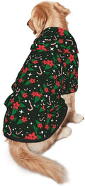 Black Candy Cane Hoodie,Christmas Cosplay Dog Clothes with Pocket and Hat Winter Clothes Sweaters Small