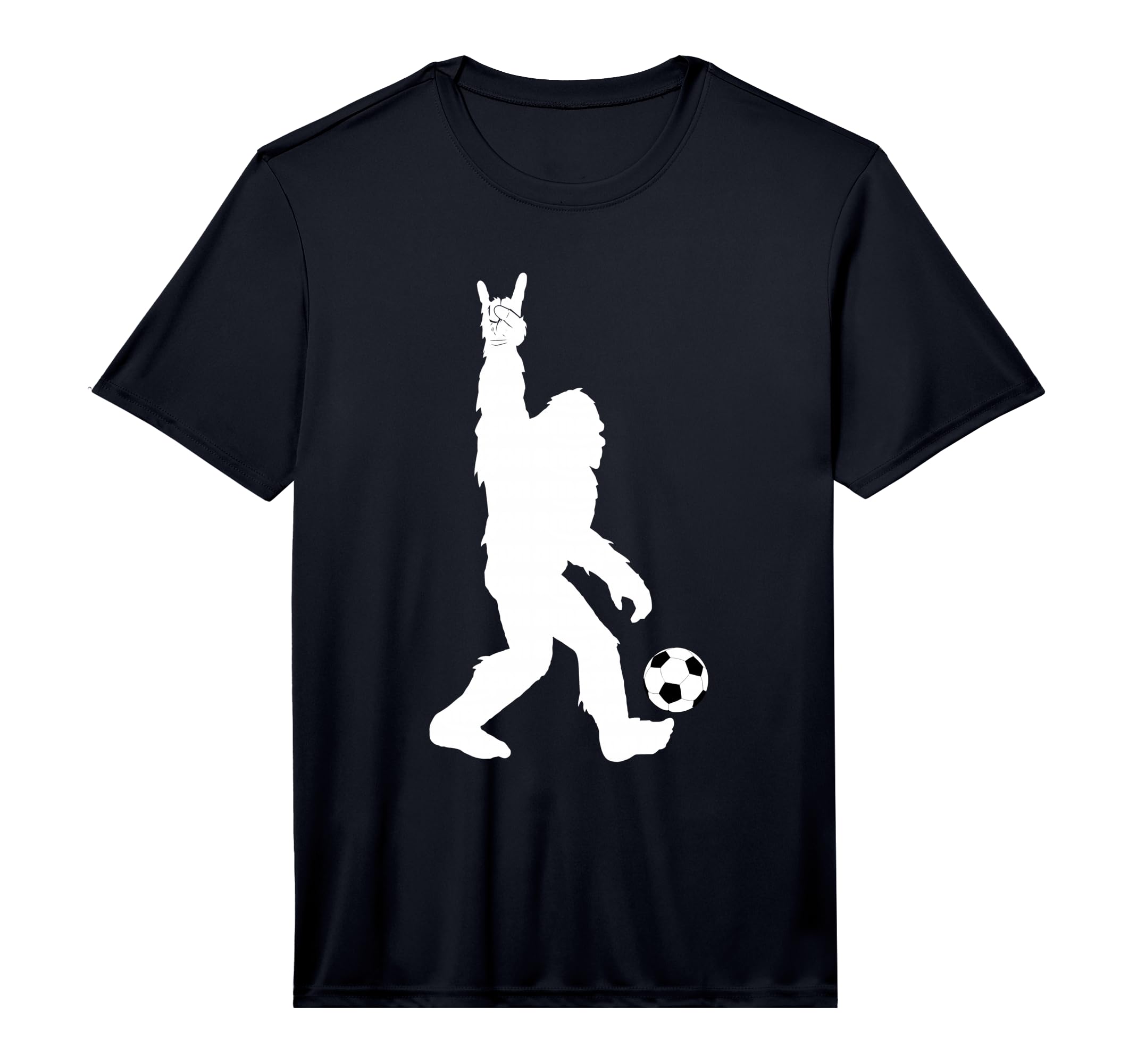 Funny Soccer Bigfoot Rock Sasquatch T-Shirt - Streetwear Style Unisex
