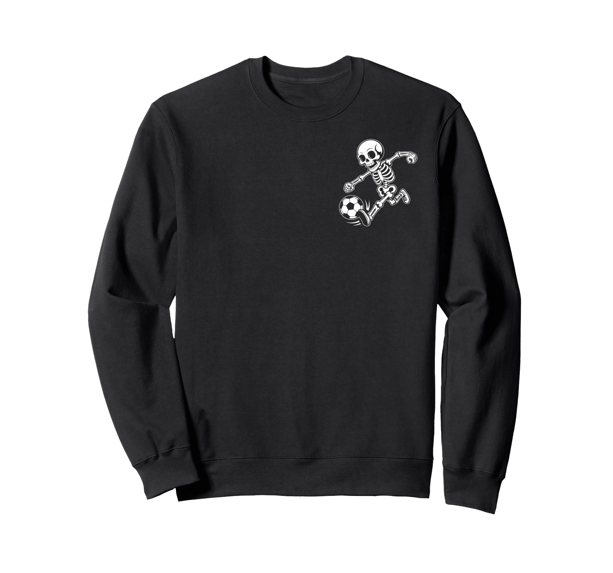 Skeleton Soccer Enthusiast Funny Sweatshirt - Aesthetic Graphic Men Women