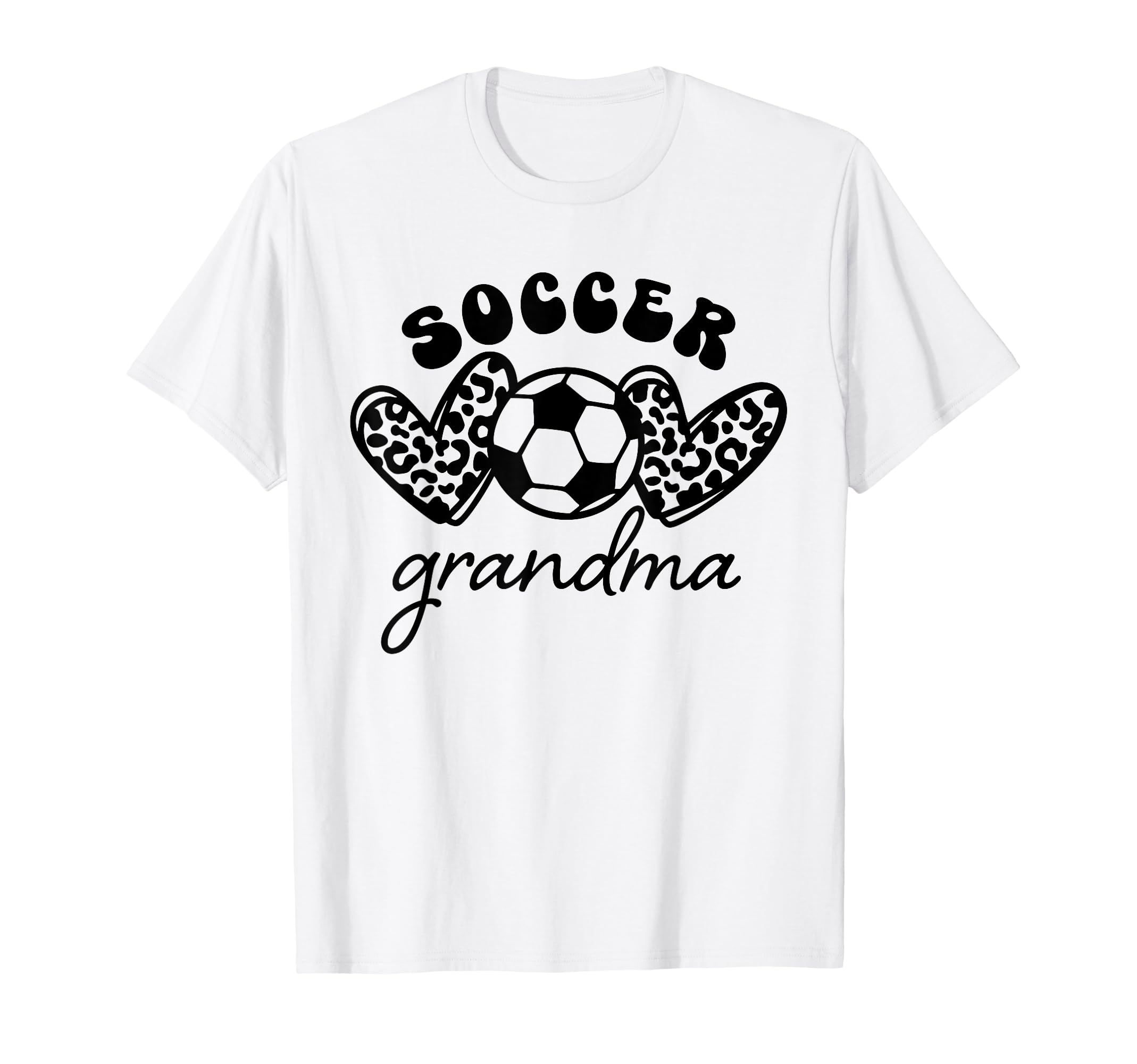 Soccer Grandma Soccer Heart T-Shirt - Casual Everyday Wear Men Women
