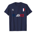 France Soccer French Flag T-Shirt - Fun Novelty Design Unisex