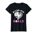 Be Goals Soccer Lover American Flag T-Shirt - Fun Novelty Design Men Women