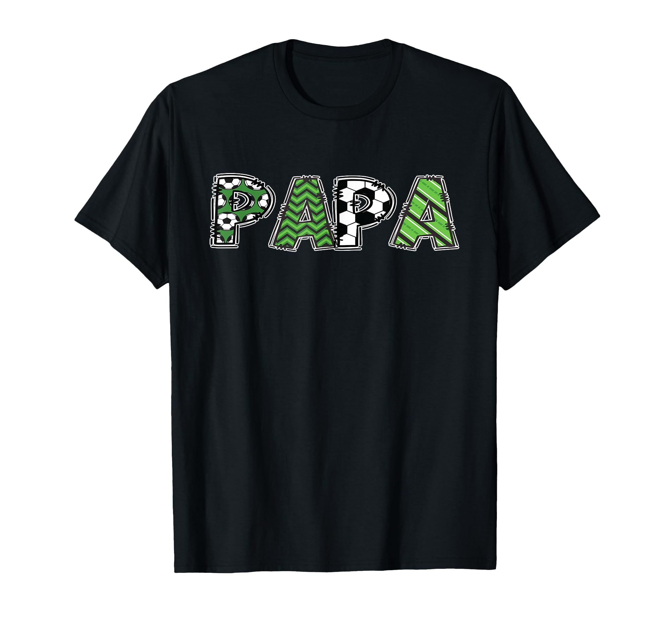 Soccer Daddy Papa Birthday Party T-Shirt - Minimalist Print Men Women